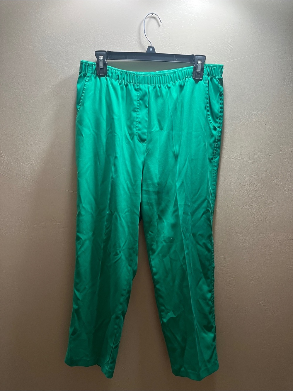 Allison Daley Straight-Leg Pants in Emerald Green